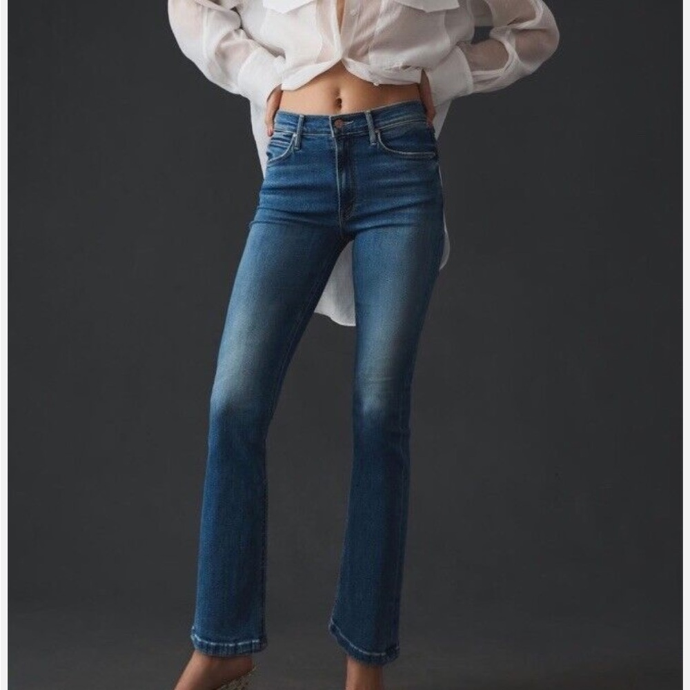 MOTHER Denim The Mid Rise Dazzler Ankle in Healing Jar
